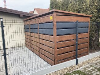 Wiata śmietnikowa 4 x 2 - 3