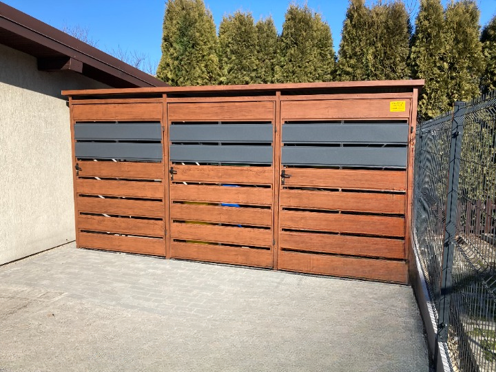 Wiata śmietnikowa 4 x 2