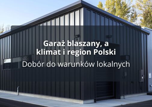 Garaż blaszany, a klimat i region Polski - Dobór do warunków lokalnych
